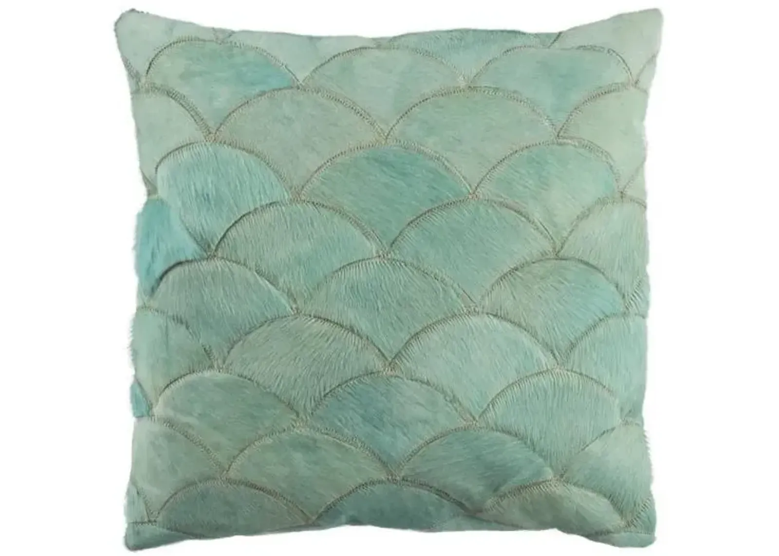 Metallic Scale Cowhide  Pillow