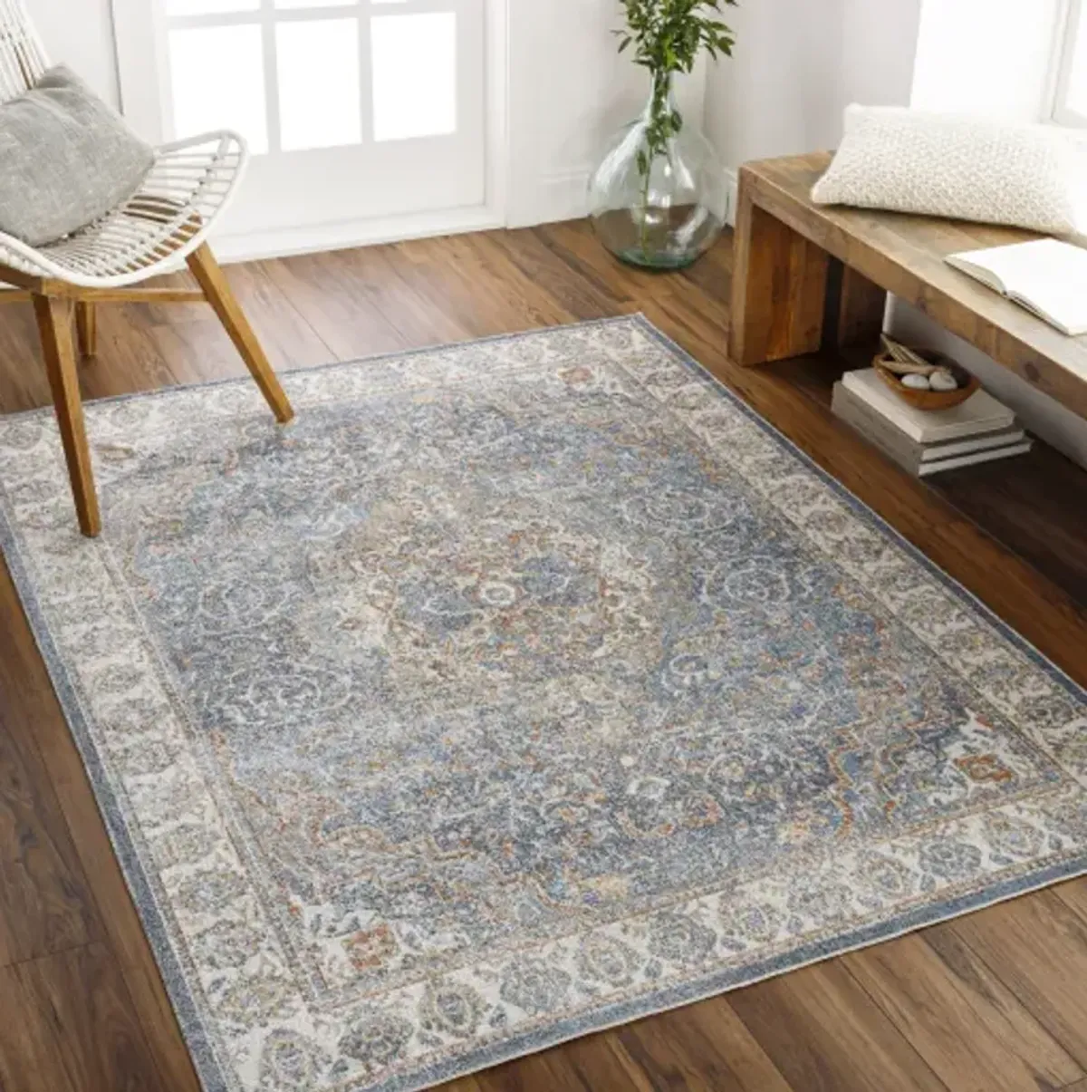 Lillian LLL-2321 6'7" x 9' Machine Woven Rug