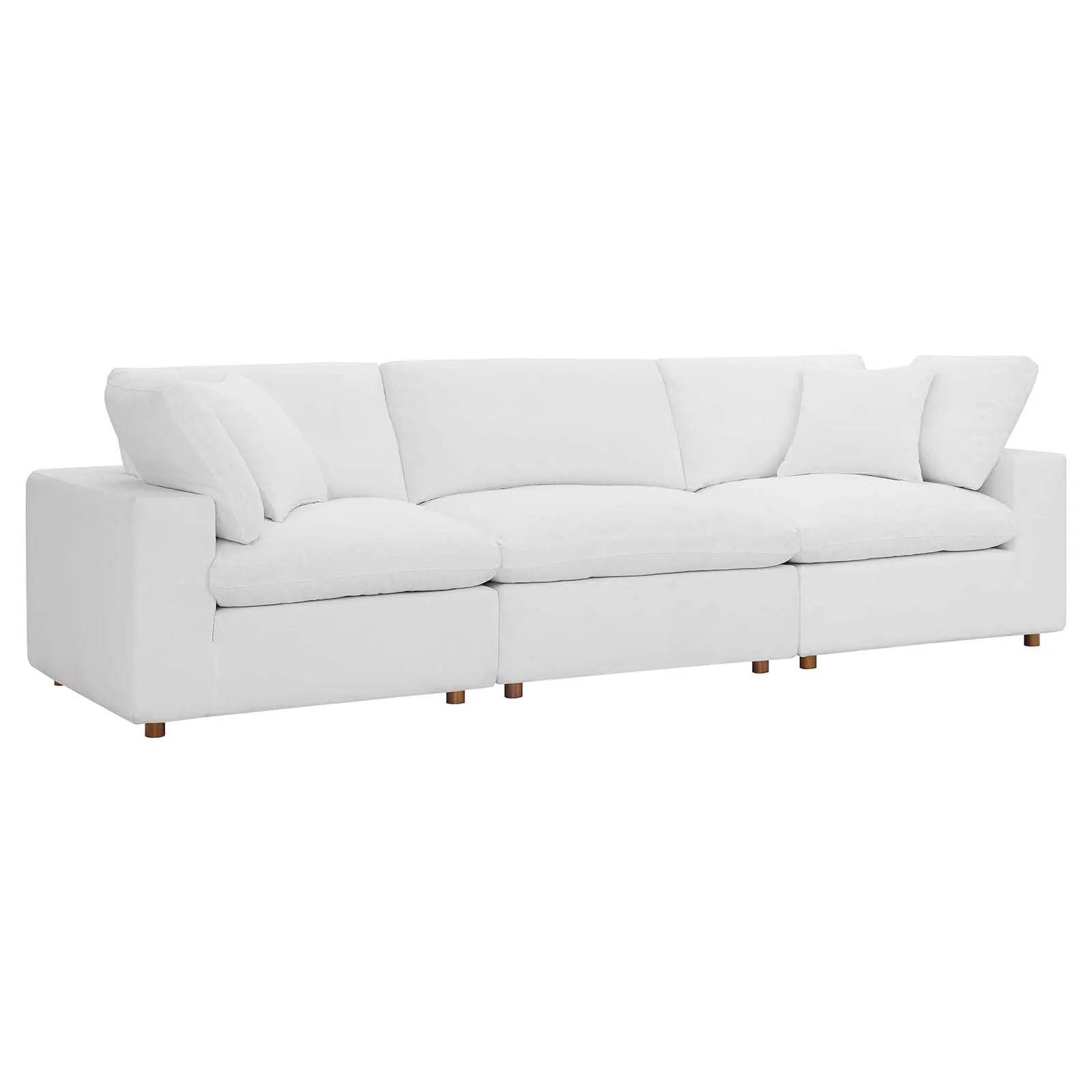 Commix Down Filled Overstuffed 3-Piece Modular Sofa