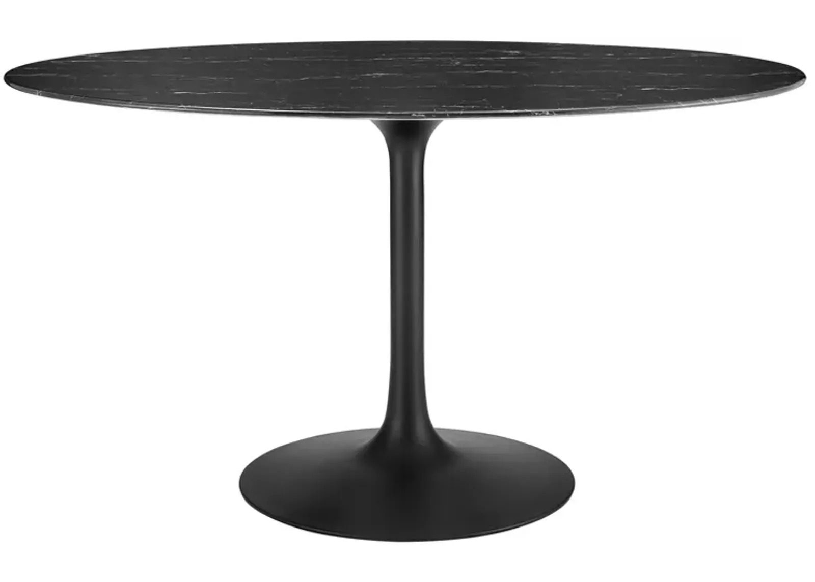 Lippa 54" Oval Artificial Marble Dining Table