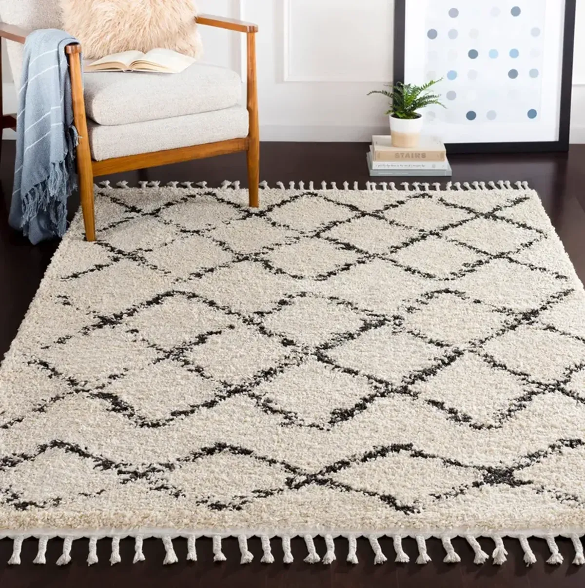 Berber Shag 7'10" Square Rug