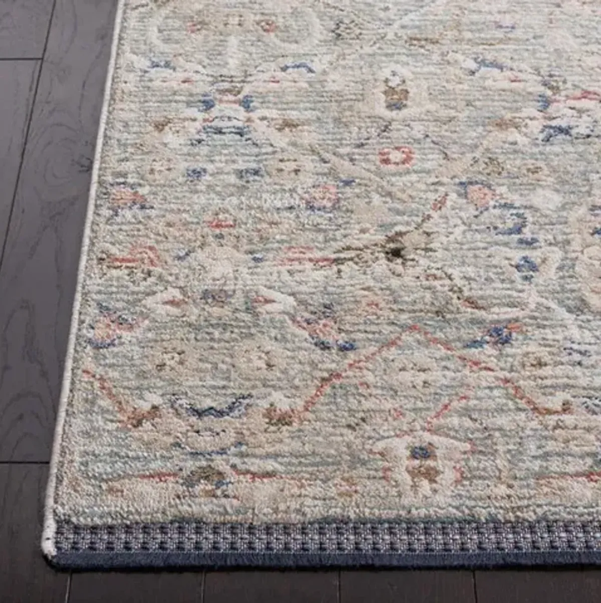 VIVALDI 596 Blue  8' X 10' Large Rectangle Rug