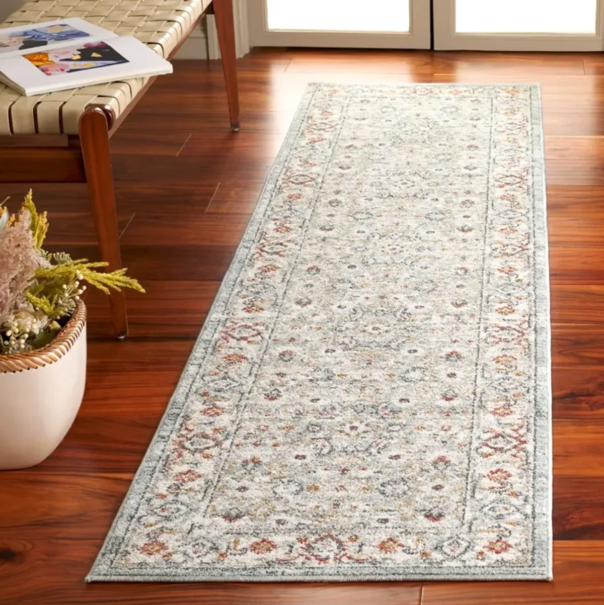 AVALON 210 LIGHT BLUE  2'-2' x 8' Runner Rug