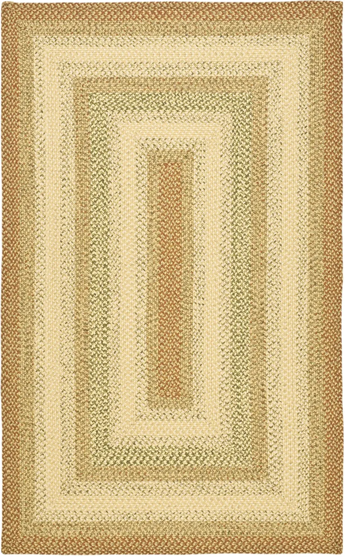 BRAIDED Hand Woven 2' x 4' area rug