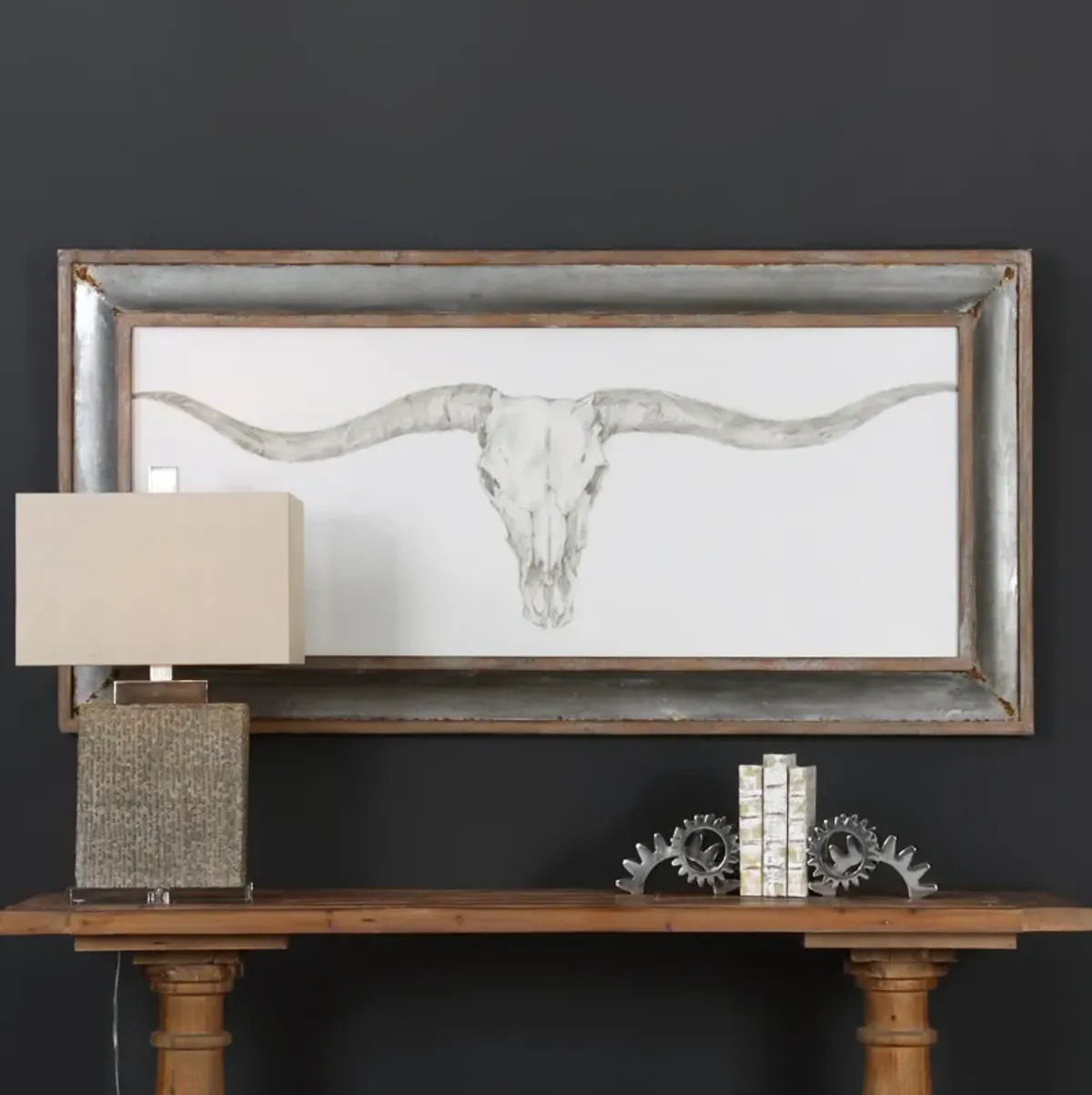 Western Skull Mount Print