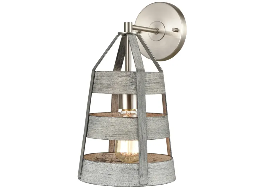 Brigantine 14" High 1-Light Sconce - Weathered Driftwood