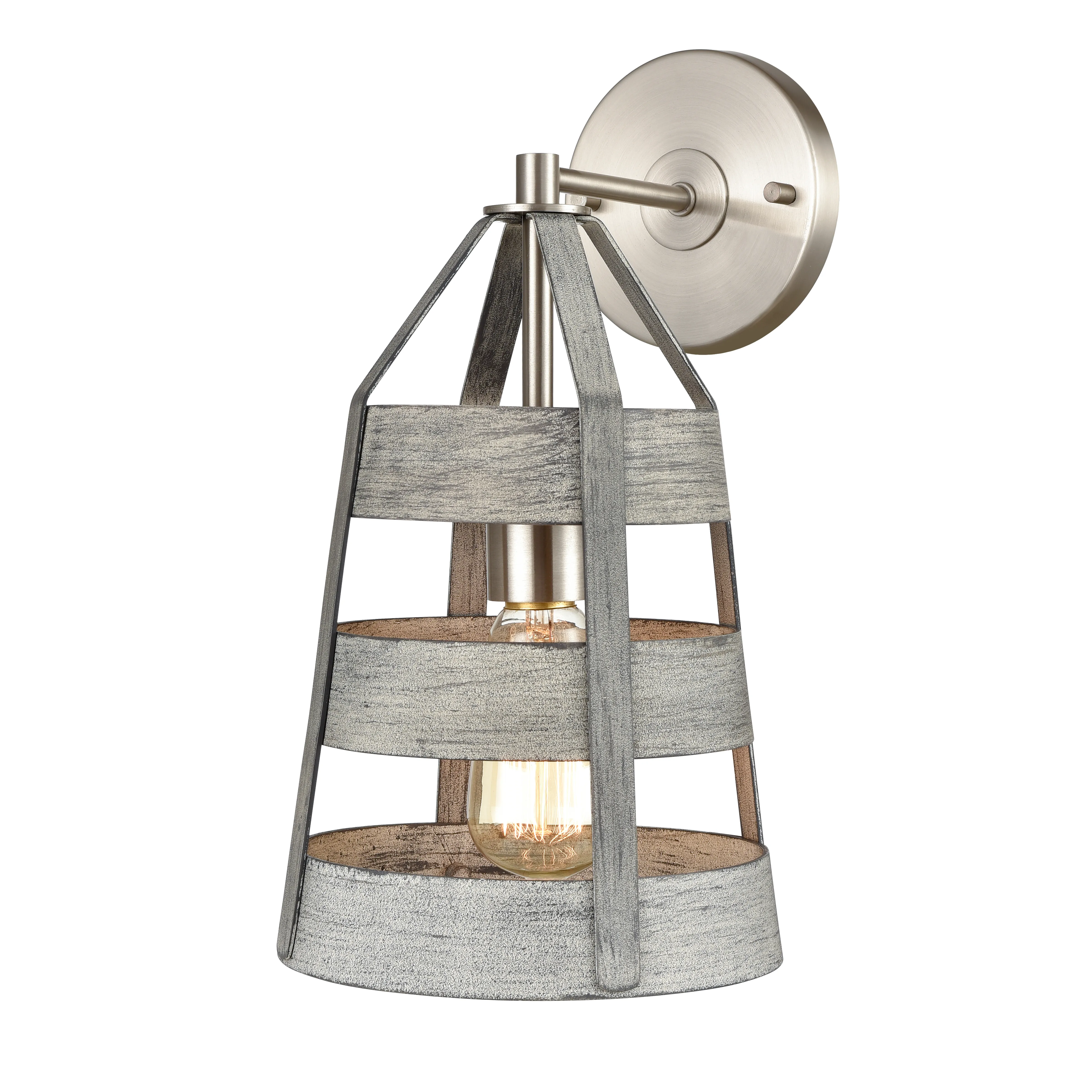 Brigantine 14" High 1-Light Sconce - Weathered Driftwood