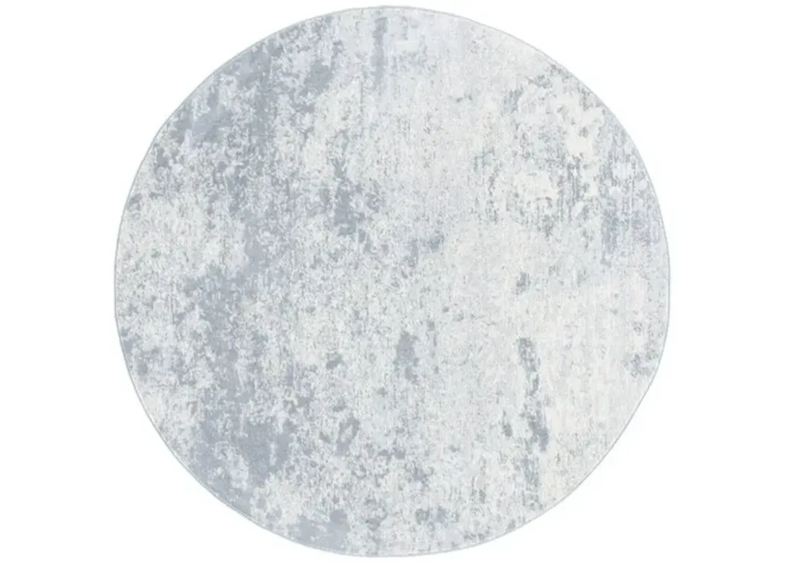 Brentwood 822 Grey / Ivory 9' X 9' Round Round Powerloomed Rug