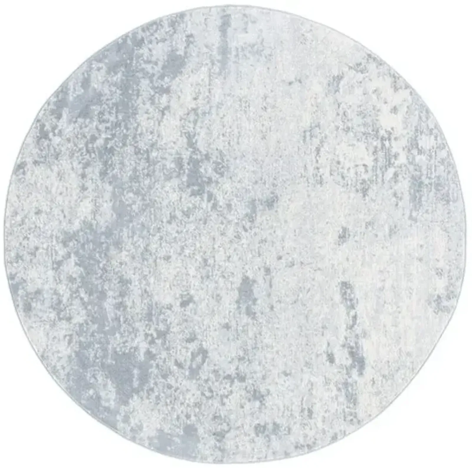 Brentwood 822 Grey / Ivory 9' X 9' Round Round Powerloomed Rug