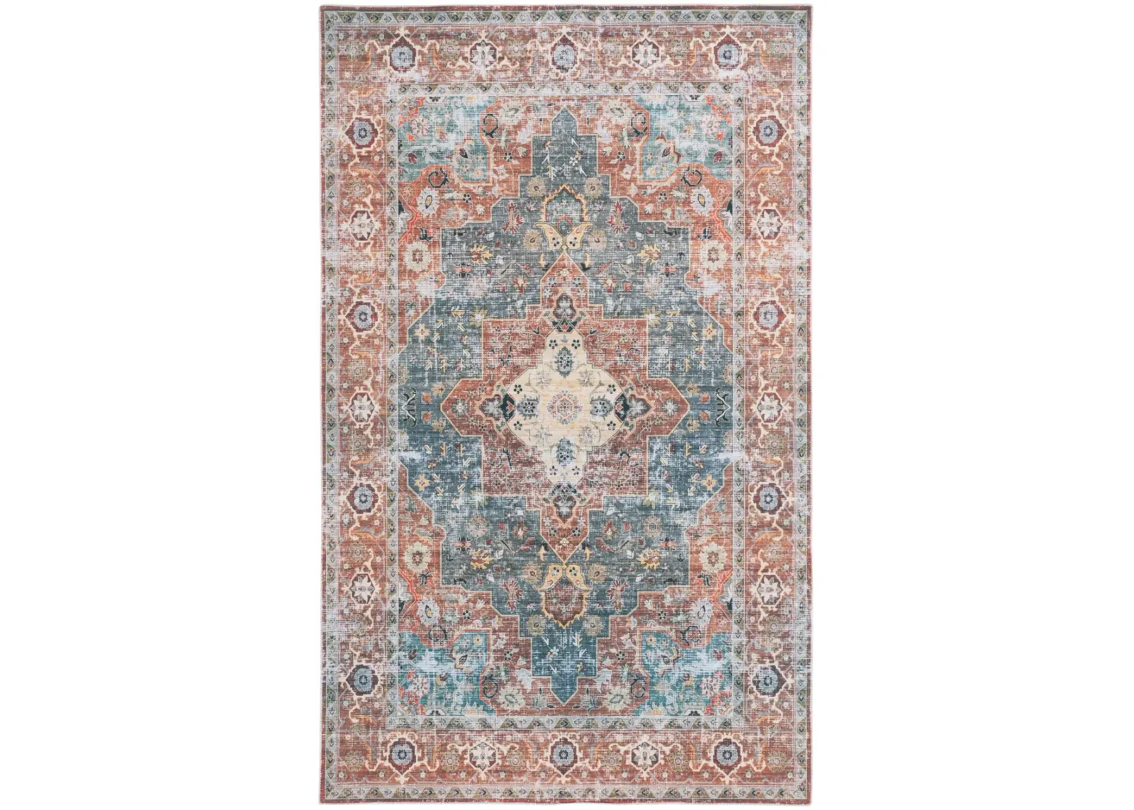 ARIZONA 126 RUST  8' x 10' Large Rectangle Rug