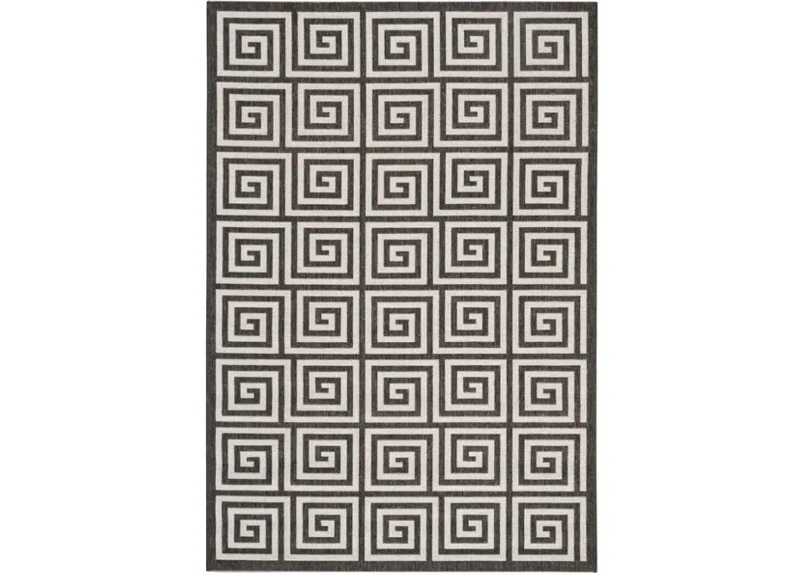 LINDEN 129 Collection LND129A-4 Light Grey / Charcoal 4' X 6'