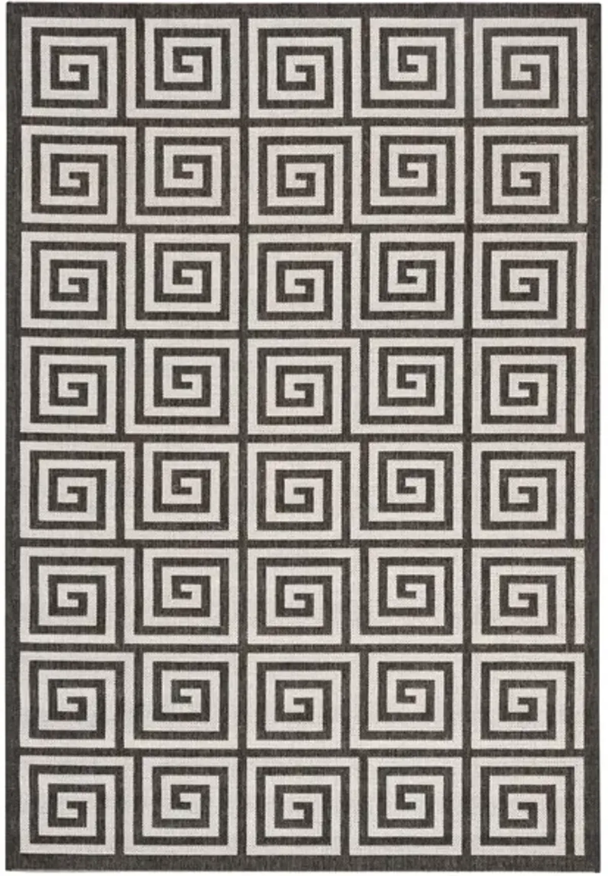 LINDEN 129 Collection LND129A-4 Light Grey / Charcoal 4' X 6'