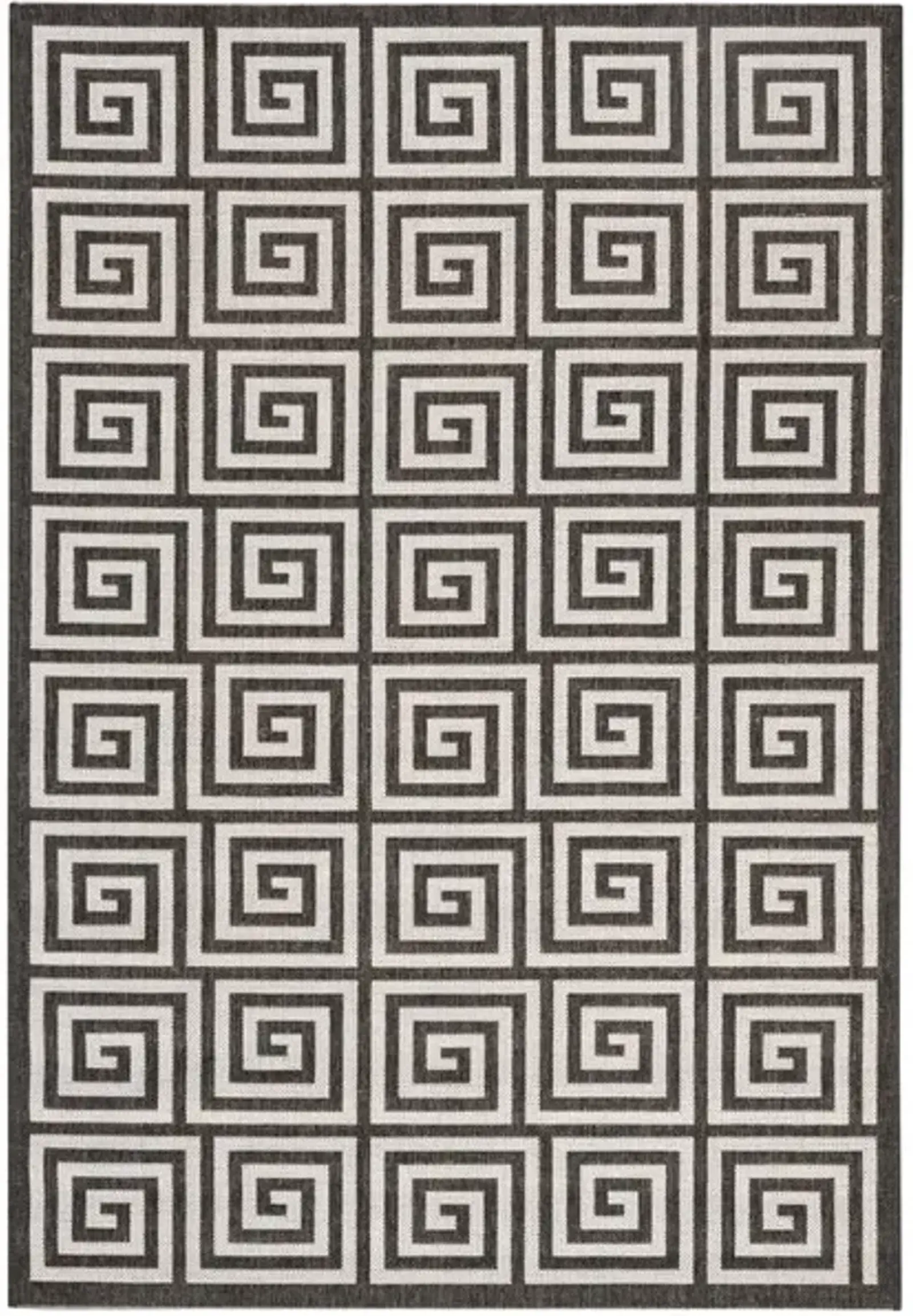 LINDEN 129 Collection LND129A-4 Light Grey / Charcoal 4' X 6'