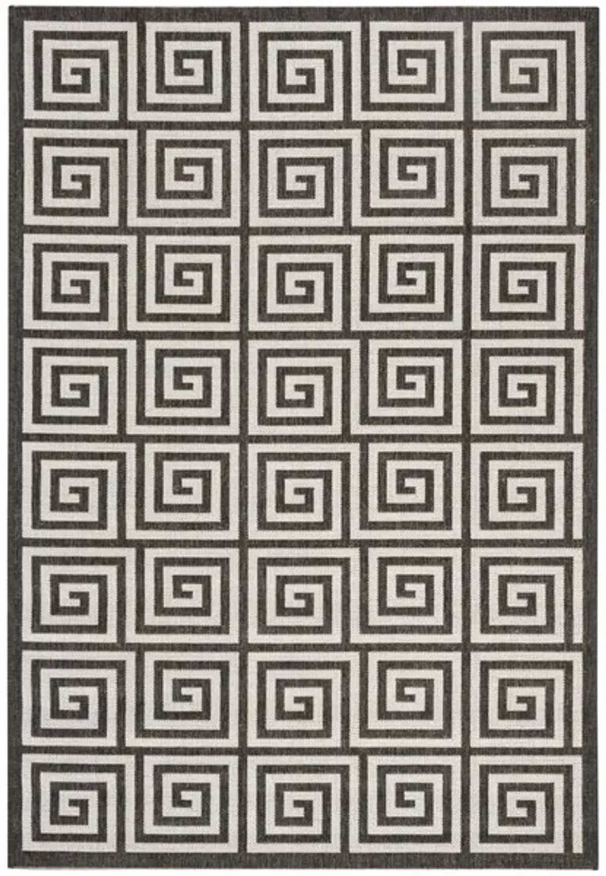 LINDEN 129 Collection LND129A-4 Light Grey / Charcoal 4' X 6'