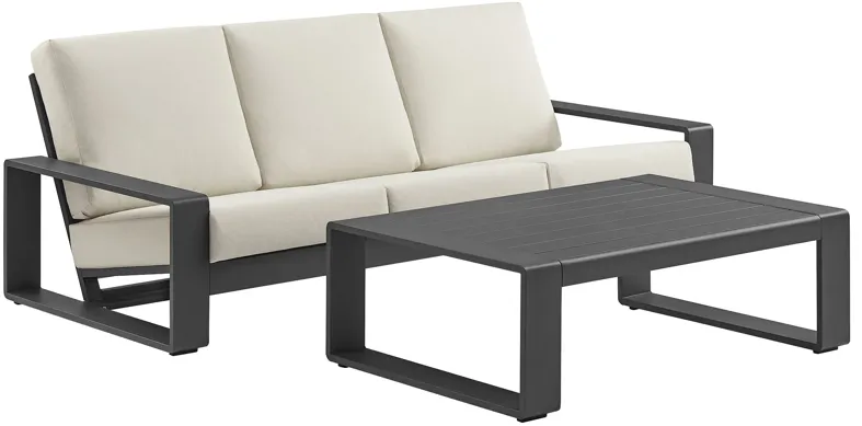 Lirienne 2-Piece Outdoor Patio Aluminum Furniture Set