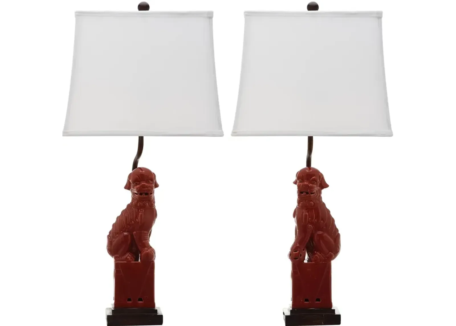 Foo 28.5-Inch H Dog Table Lamp - Set of 2