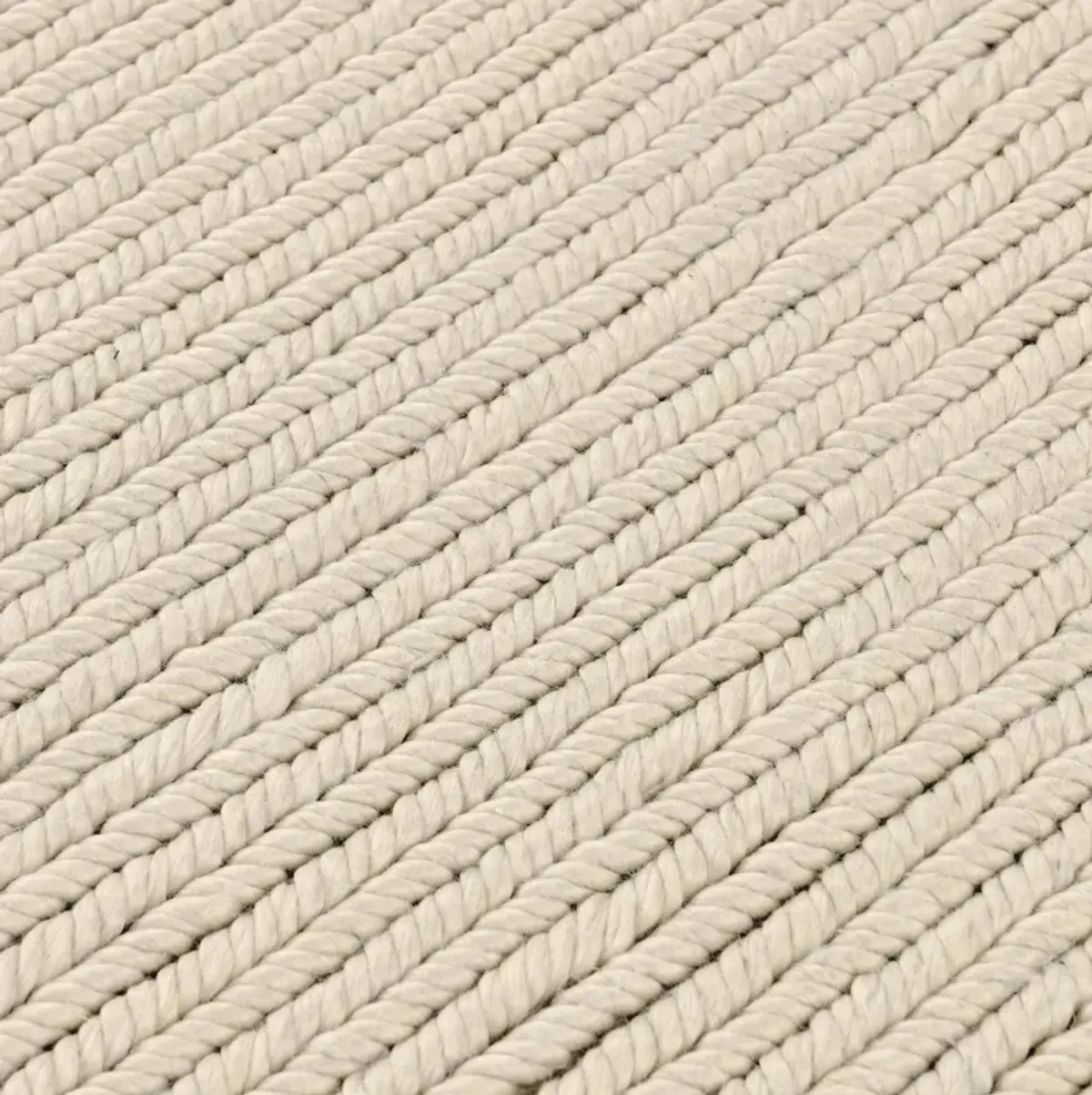 Dawson 5'x8' Wool Blend Fabric Handwoven Beige Accent Area Rug