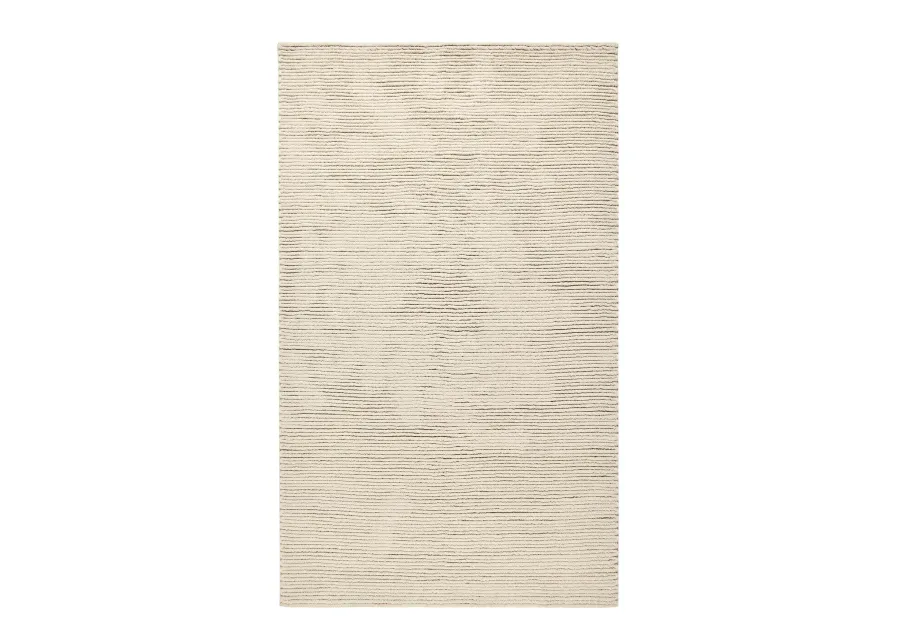 Dawson 5'x8' Wool Blend Fabric Handwoven Beige Accent Area Rug