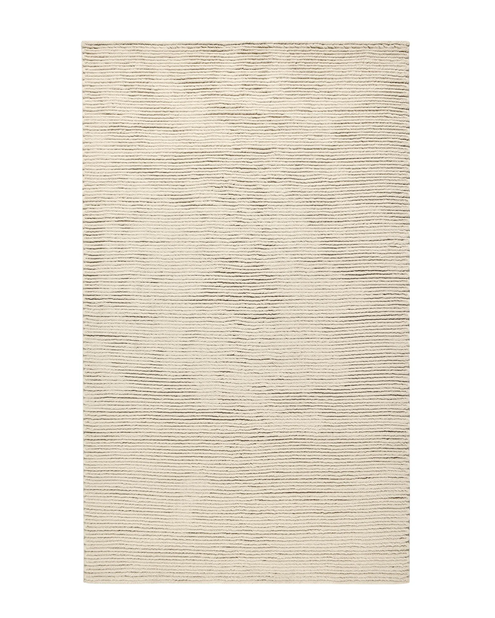 Dawson 5'x8' Wool Blend Fabric Handwoven Beige Accent Area Rug