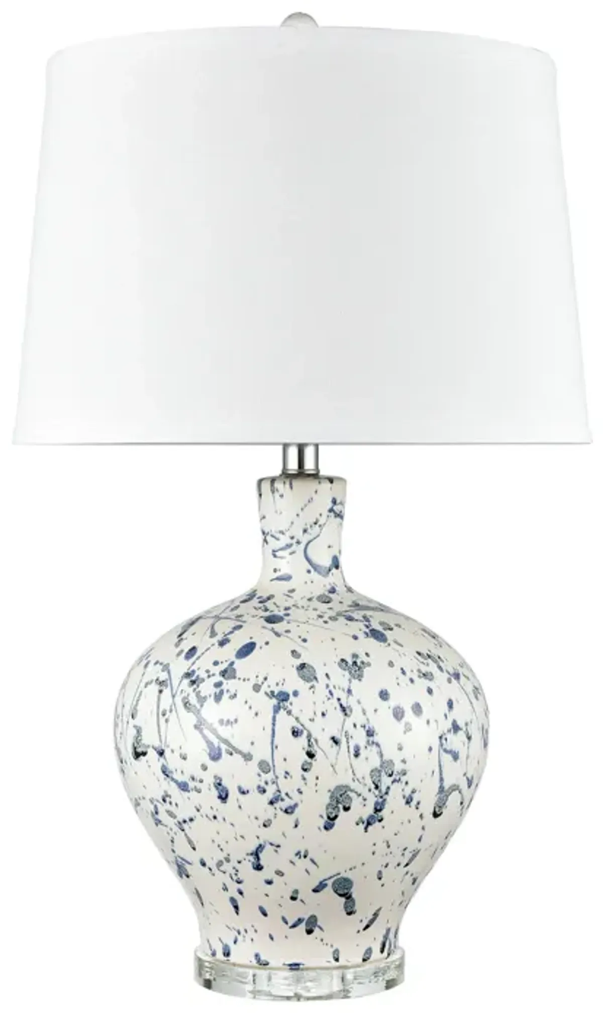 Rueben Crescent 27" High 1-Light Table Lamp - Blue