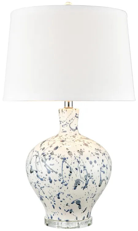 Rueben Crescent 27" High 1-Light Table Lamp - Blue