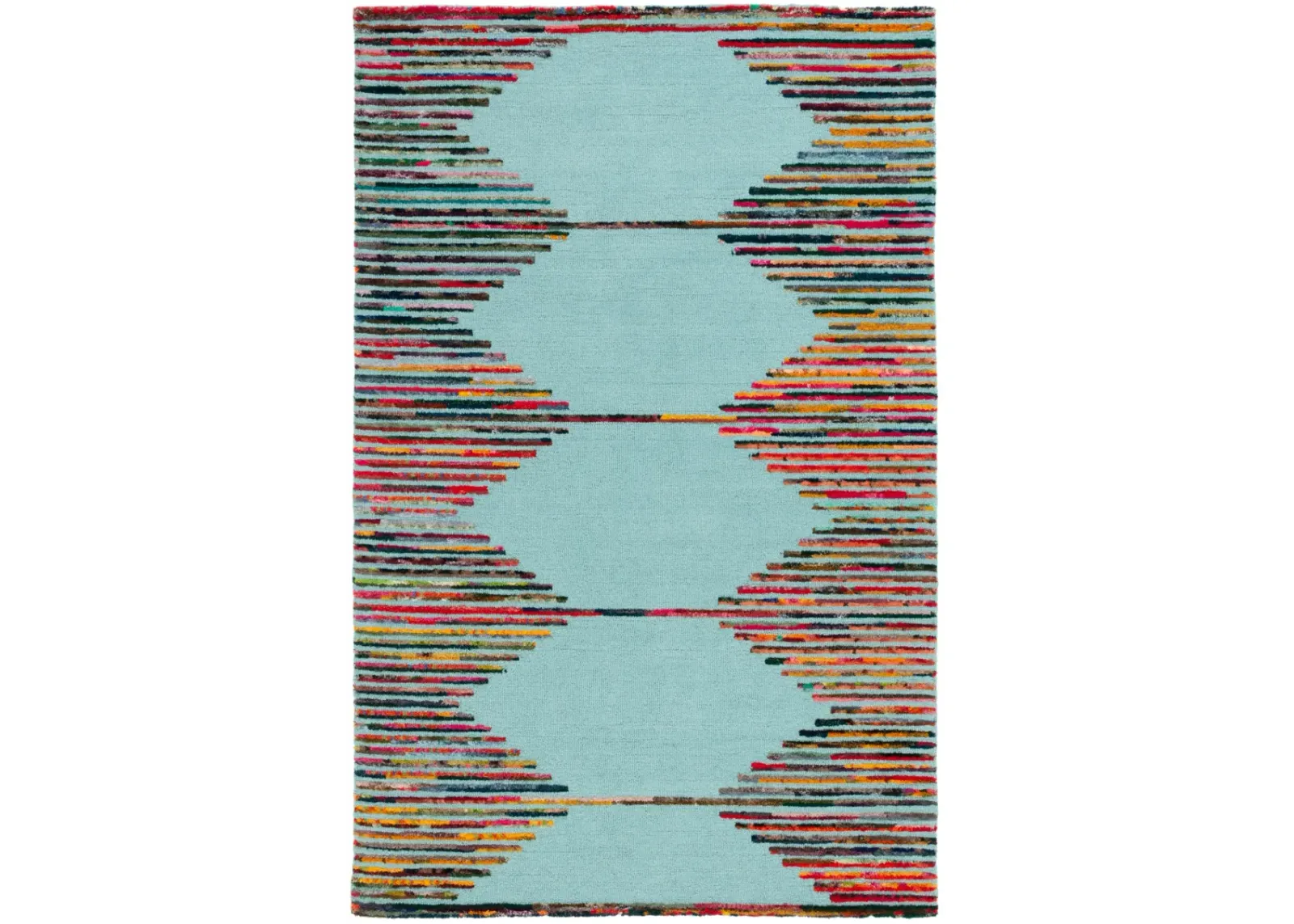 NANTUCKET 605 TEAL  4' x 6' Small Rectangle Rug