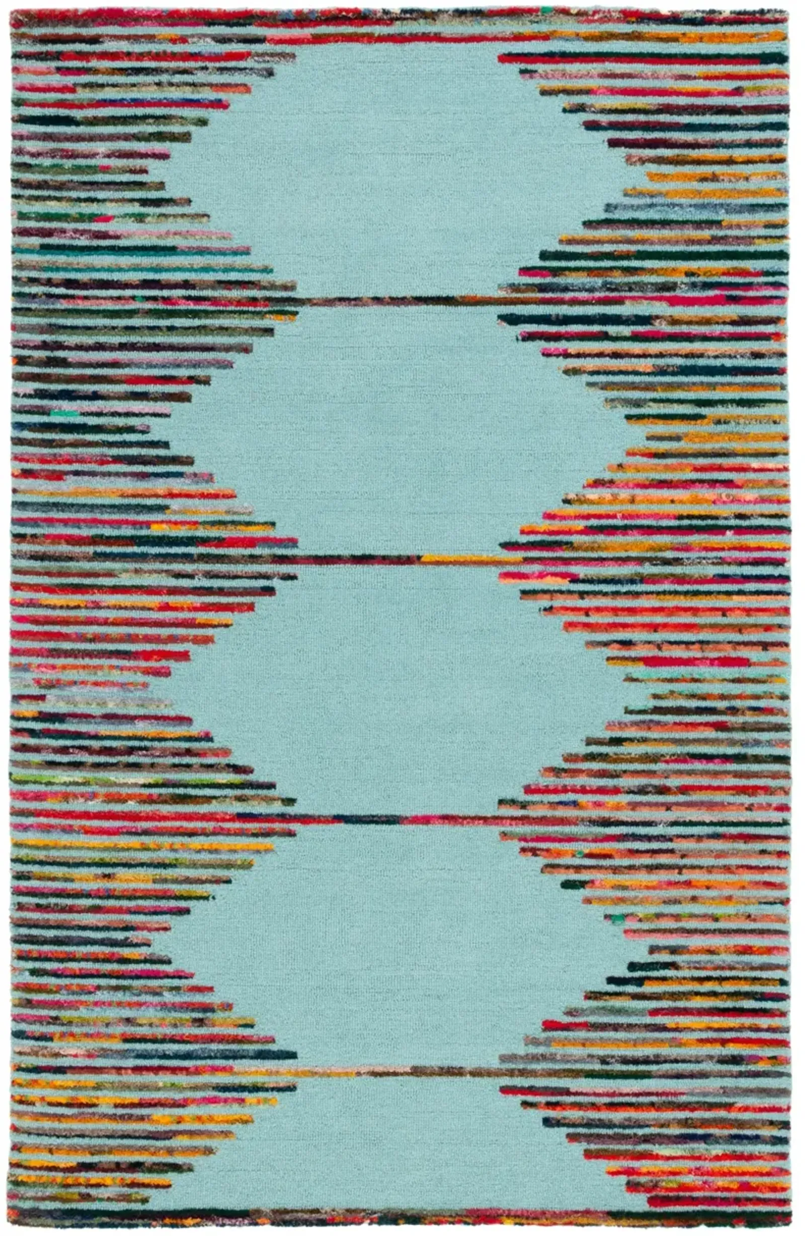 NANTUCKET 605 TEAL  4' x 6' Small Rectangle Rug