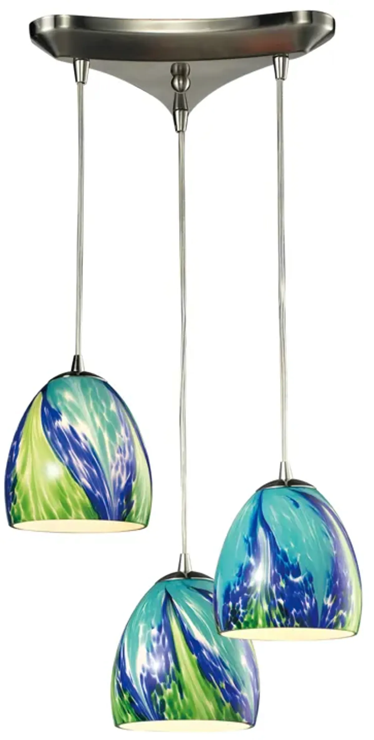 Colorwave Configurable Multi Pendant - Satin Nickel