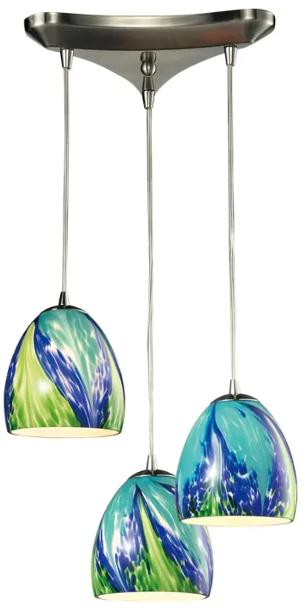 Colorwave Configurable Multi Pendant - Satin Nickel