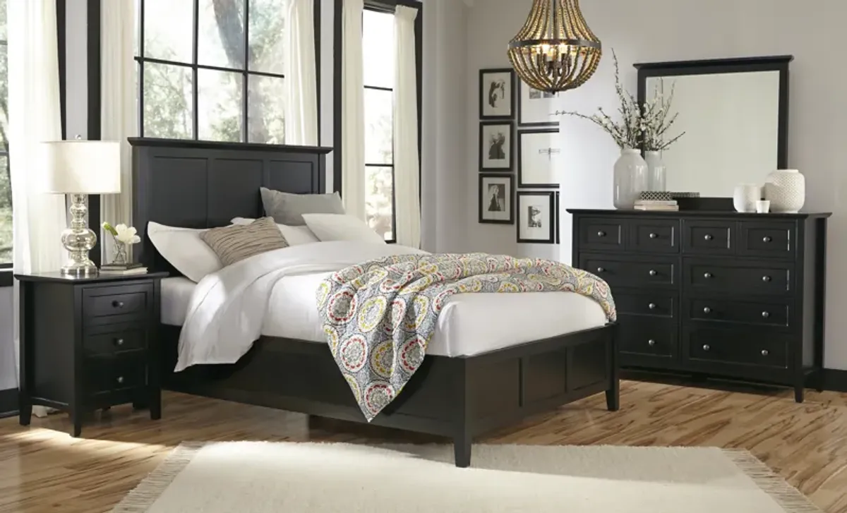 Paragon King-size Panel Bed in Black