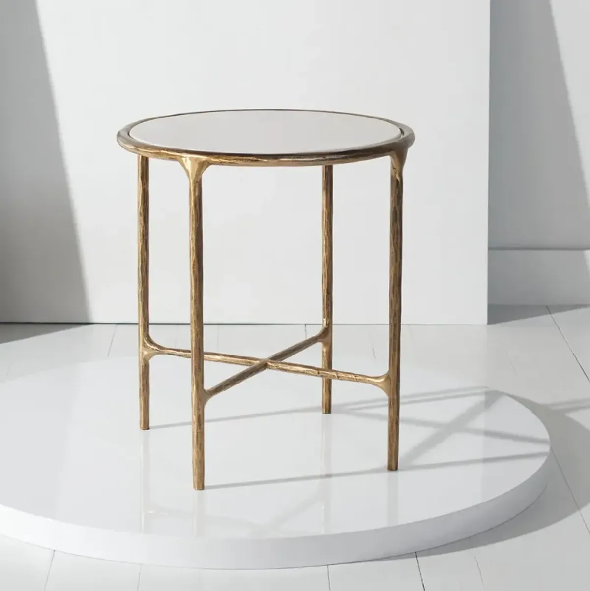 JESSA METAL ROUND END TABLE