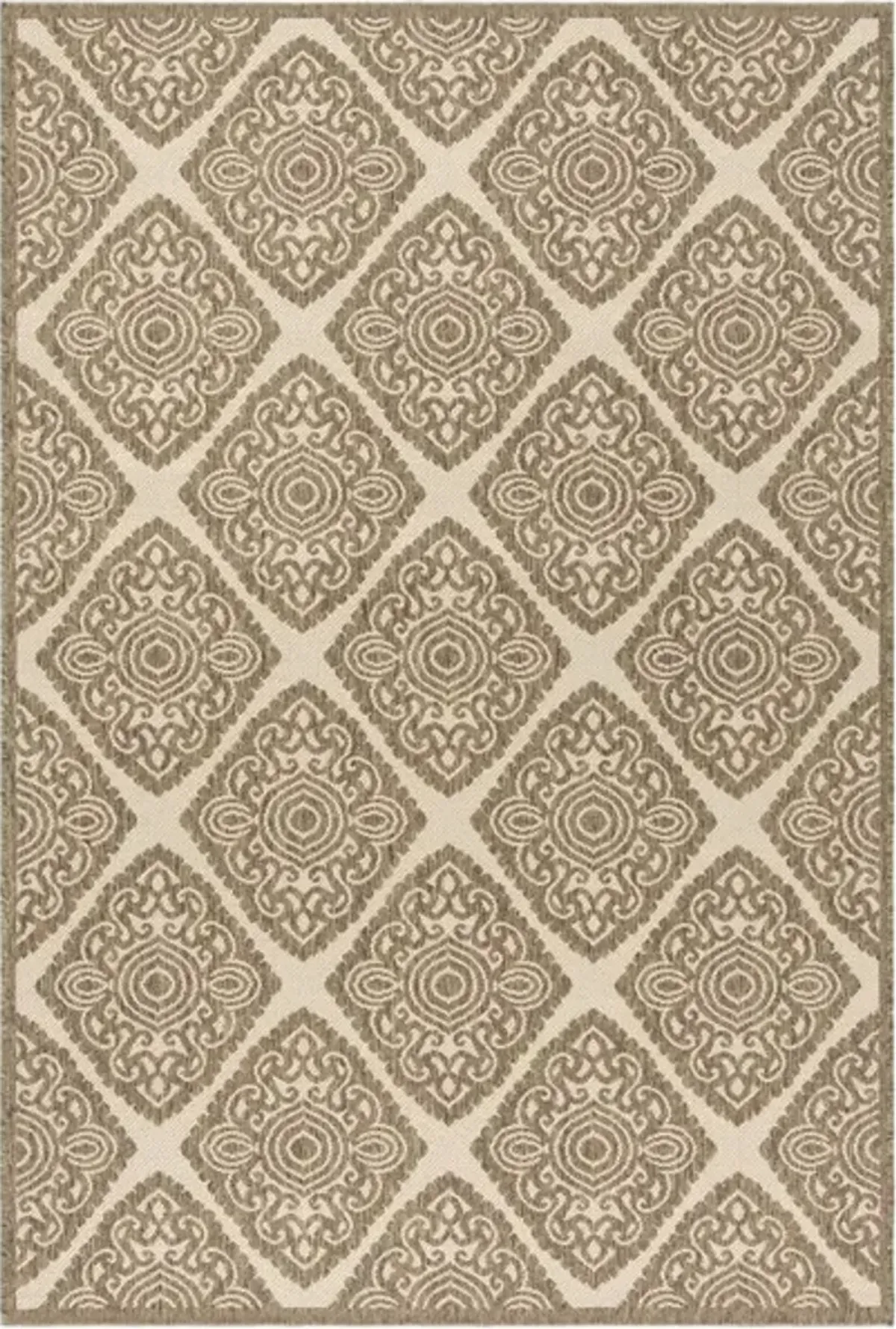 LINDEN 132 Collection LND132C-4 Cream / Beige 4' X 6'