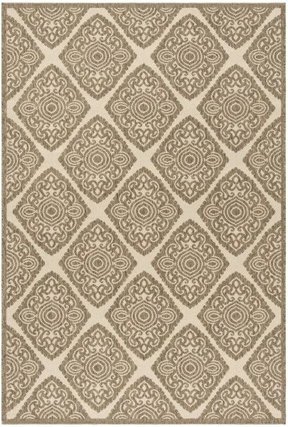 LINDEN 132 Collection LND132C-4 Cream / Beige 4' X 6'