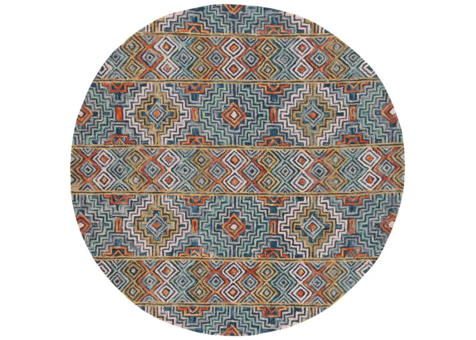 ASPEN 273 BLUE  5' x 5' Round Round Rug