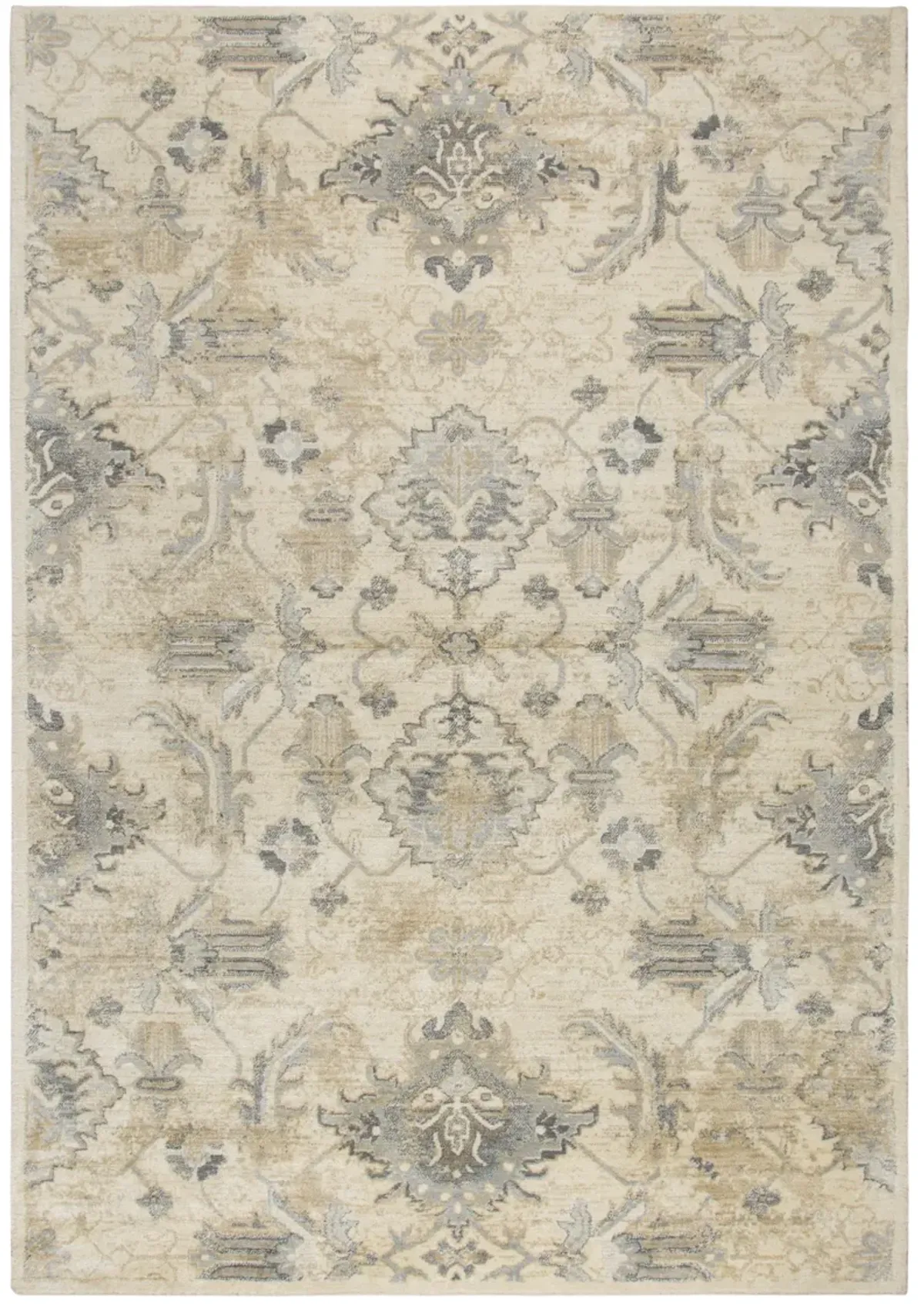 Gossamer Beige Classic/Updated 100% New Zealand Wool 8' x 10' Rectangle Rug