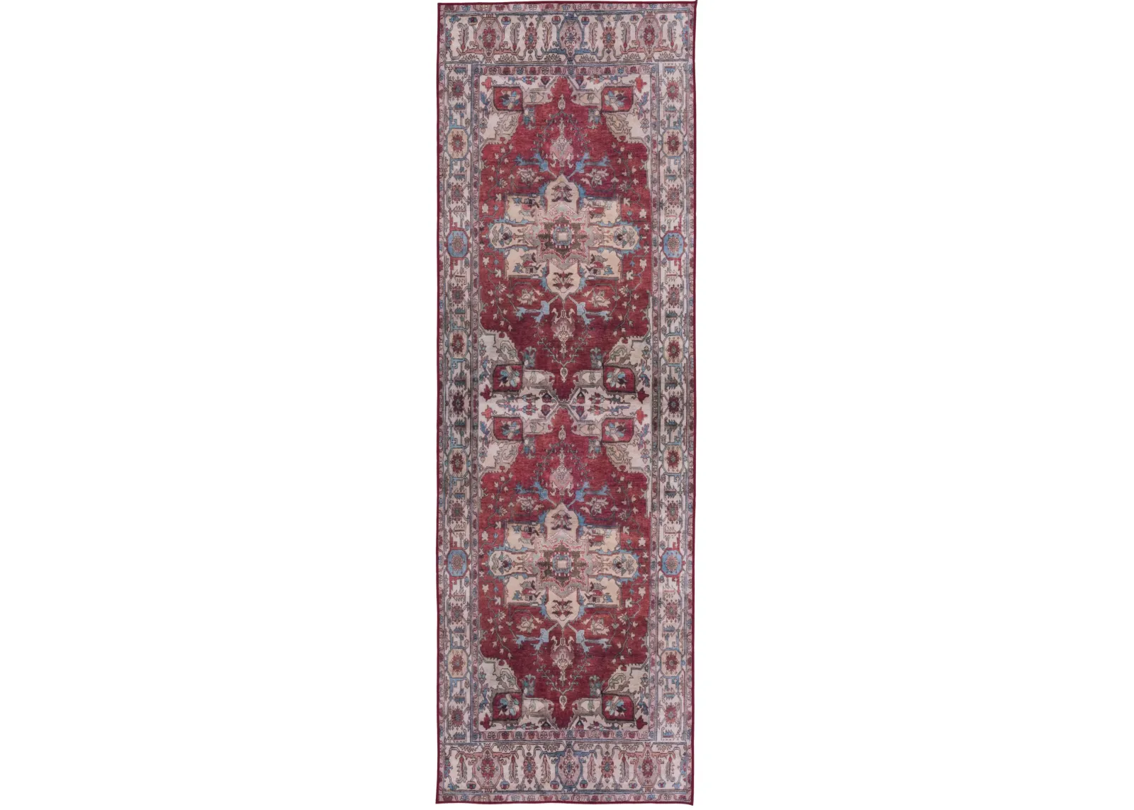 TUCSON 106 M/W S/R RED  2'-6' x 16' Runner Rug