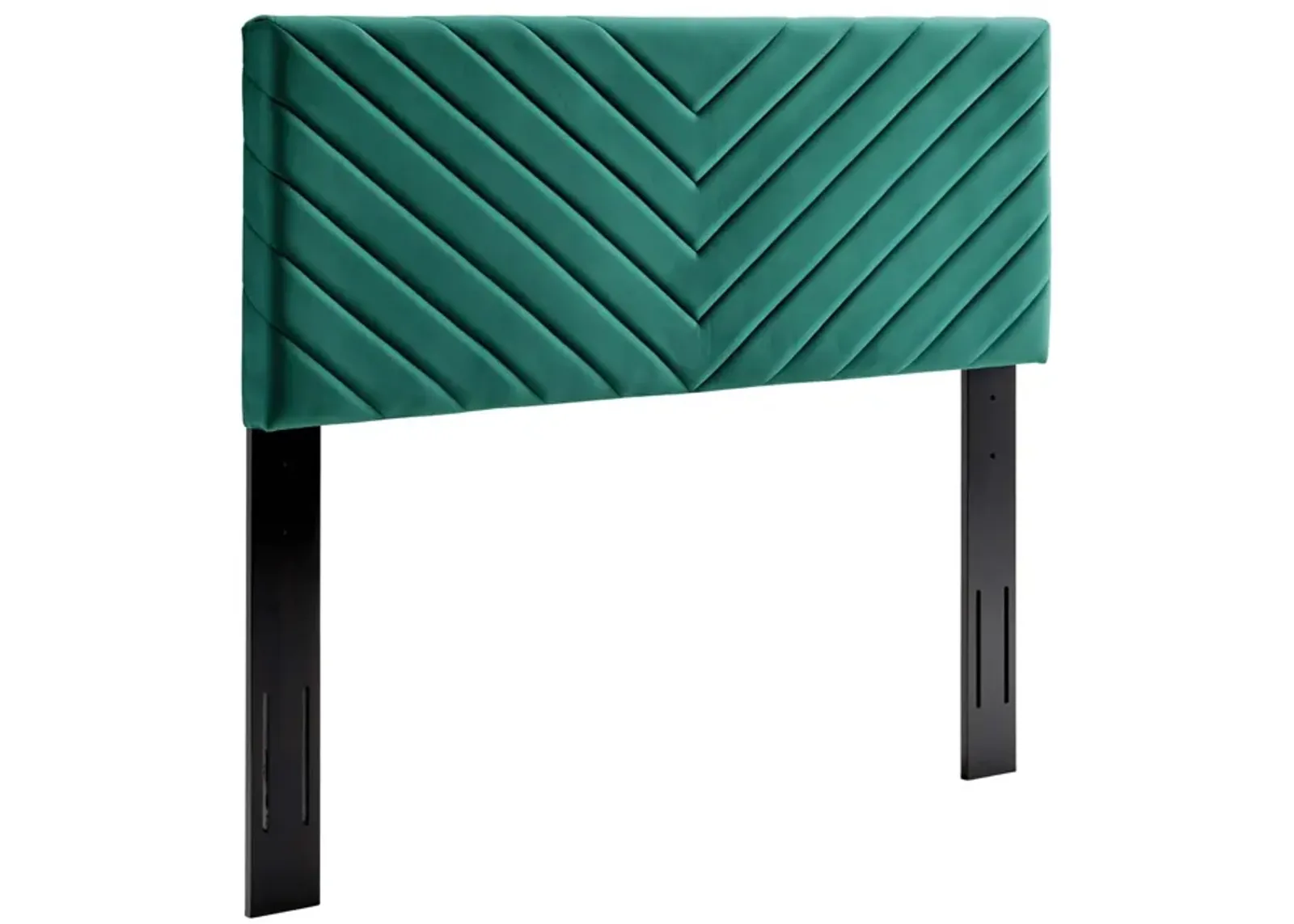 Alyson Angular Channel Tufted Performance Velvet Twin Headboard