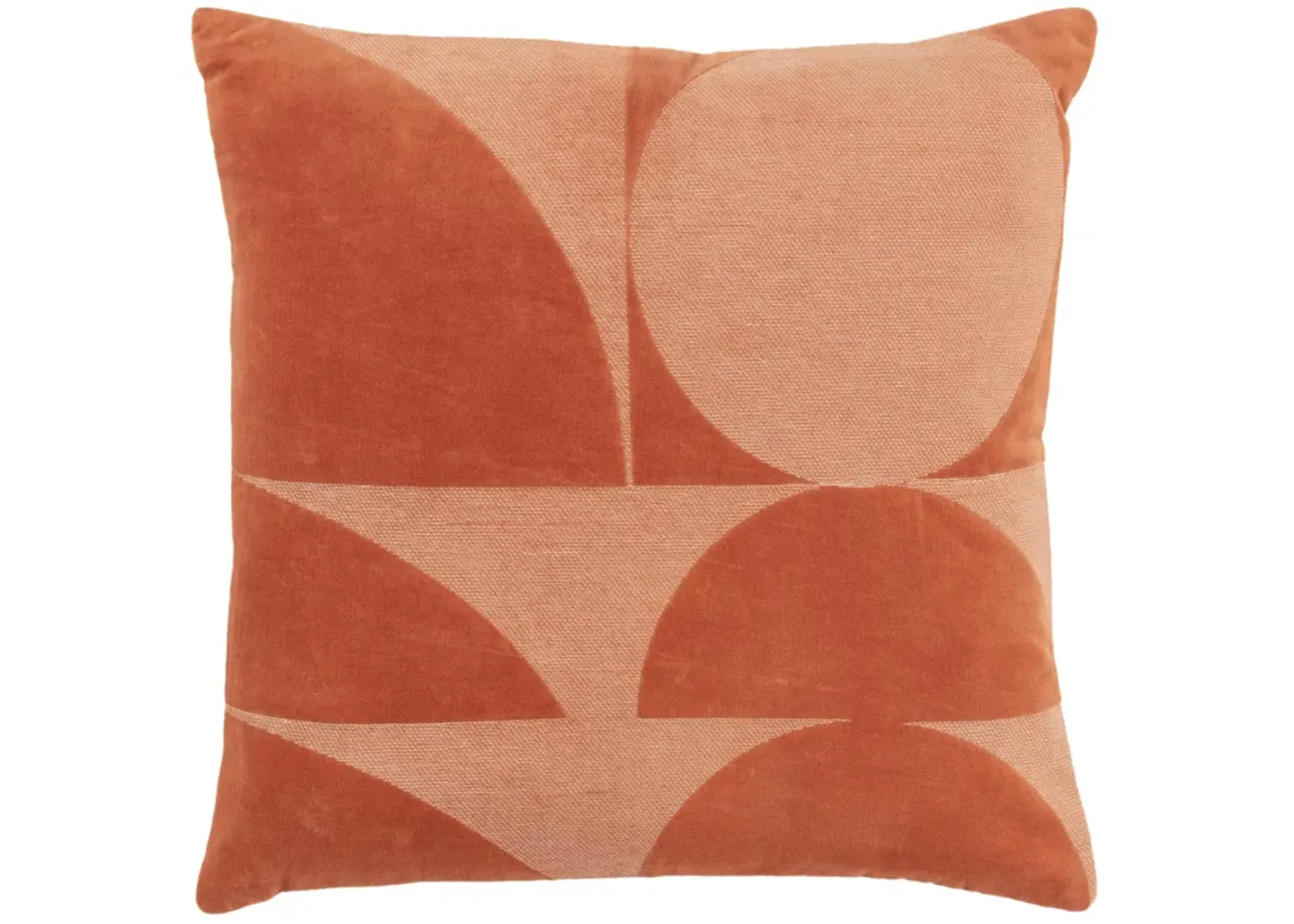 Geometric Orange Pillow