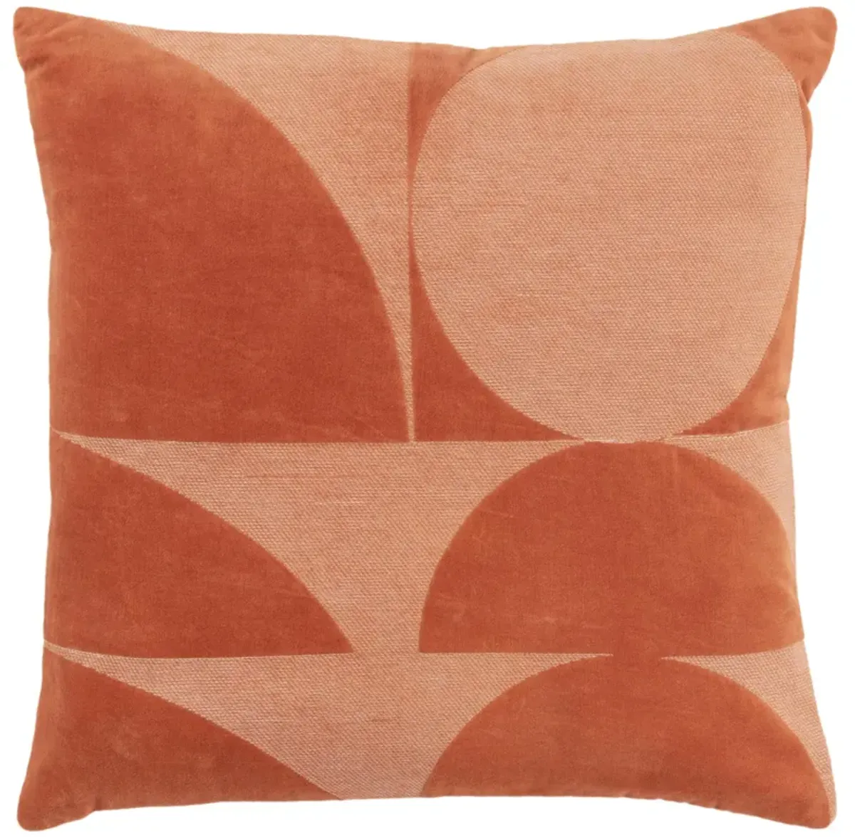 Geometric Orange Pillow