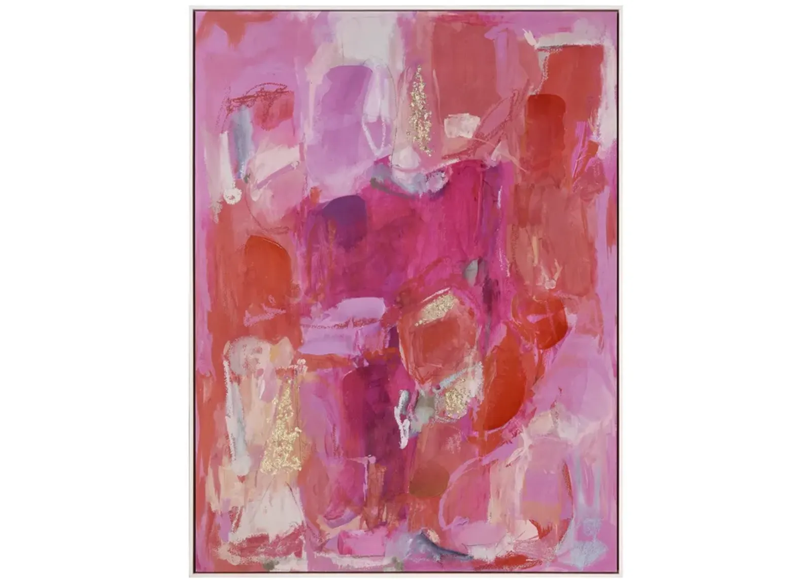 Pink Flush Abstract Framed Wall Art