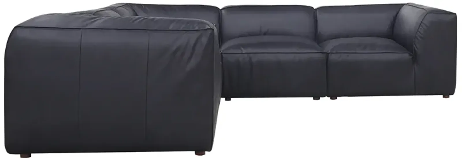 FORM DREAM MODULAR SECTIONAL VANTAGE BLACK LEATHER