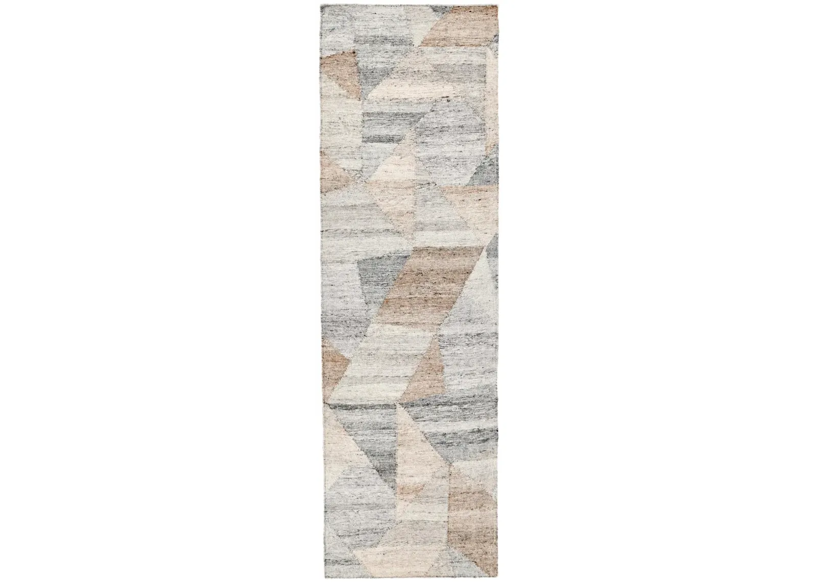 Tawas 2.6'x8' Indoor Outdoor Handwoven Multicolor Abstract Accent Rug