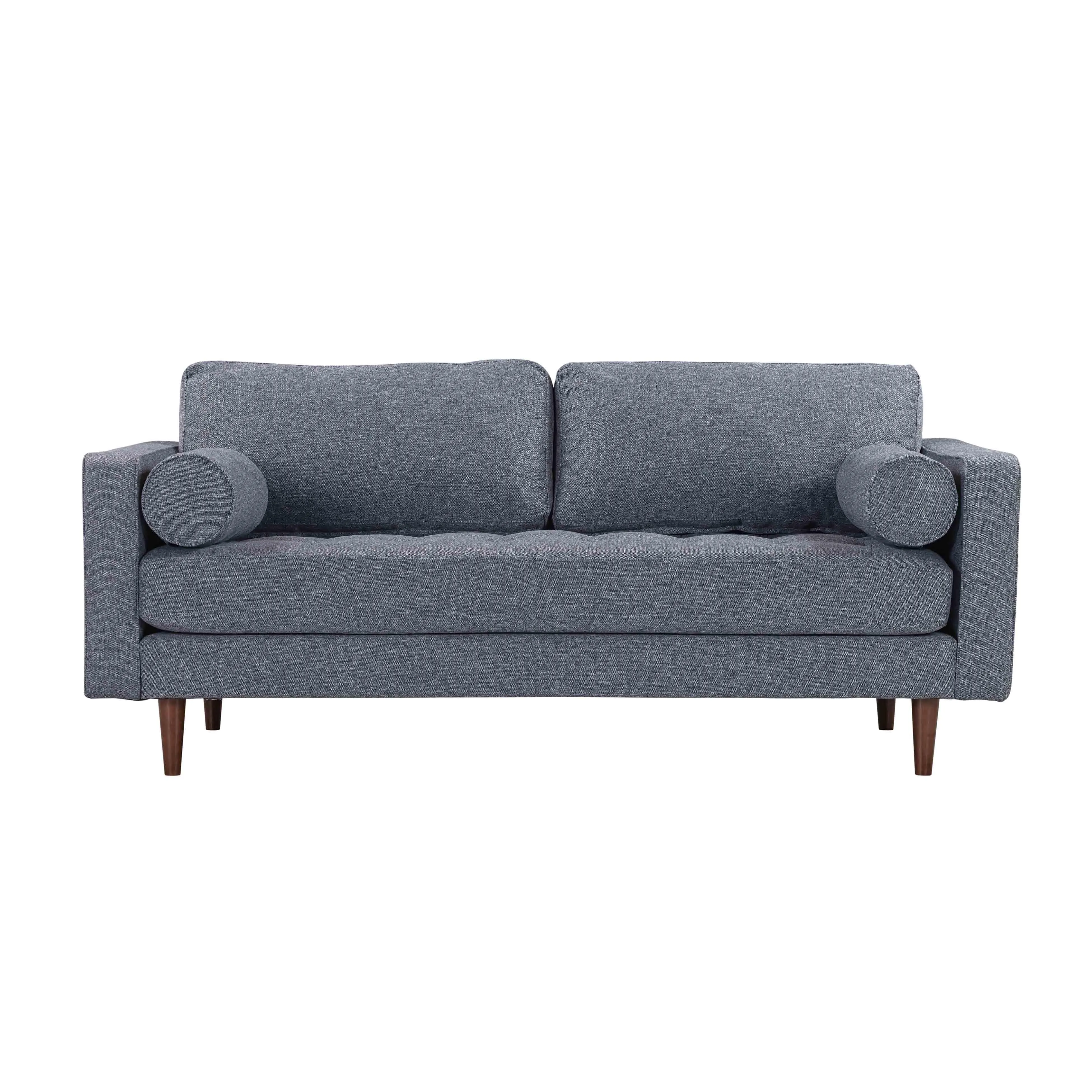 Cave Navy Tweed Loveseat