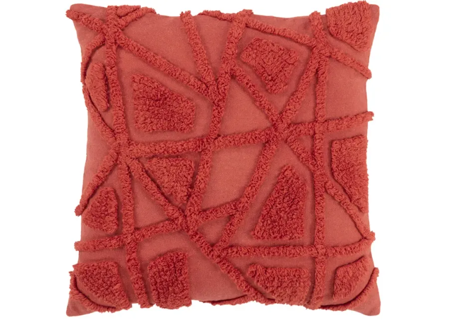 Geometric Coral  Pillow