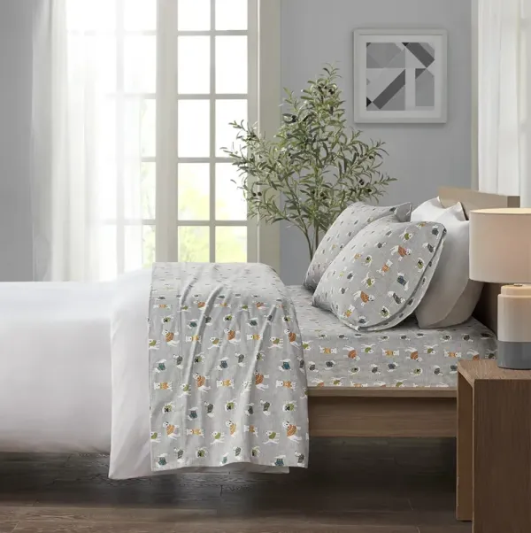 Cozy Flannel Printed Sheet Set