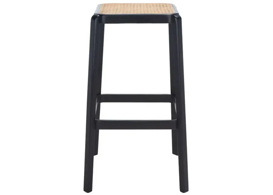 SILUS BACKLESS CANE BAR STOOL