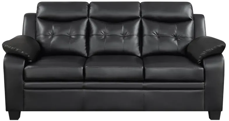 Finley Tufted Upholstered Sofa Black