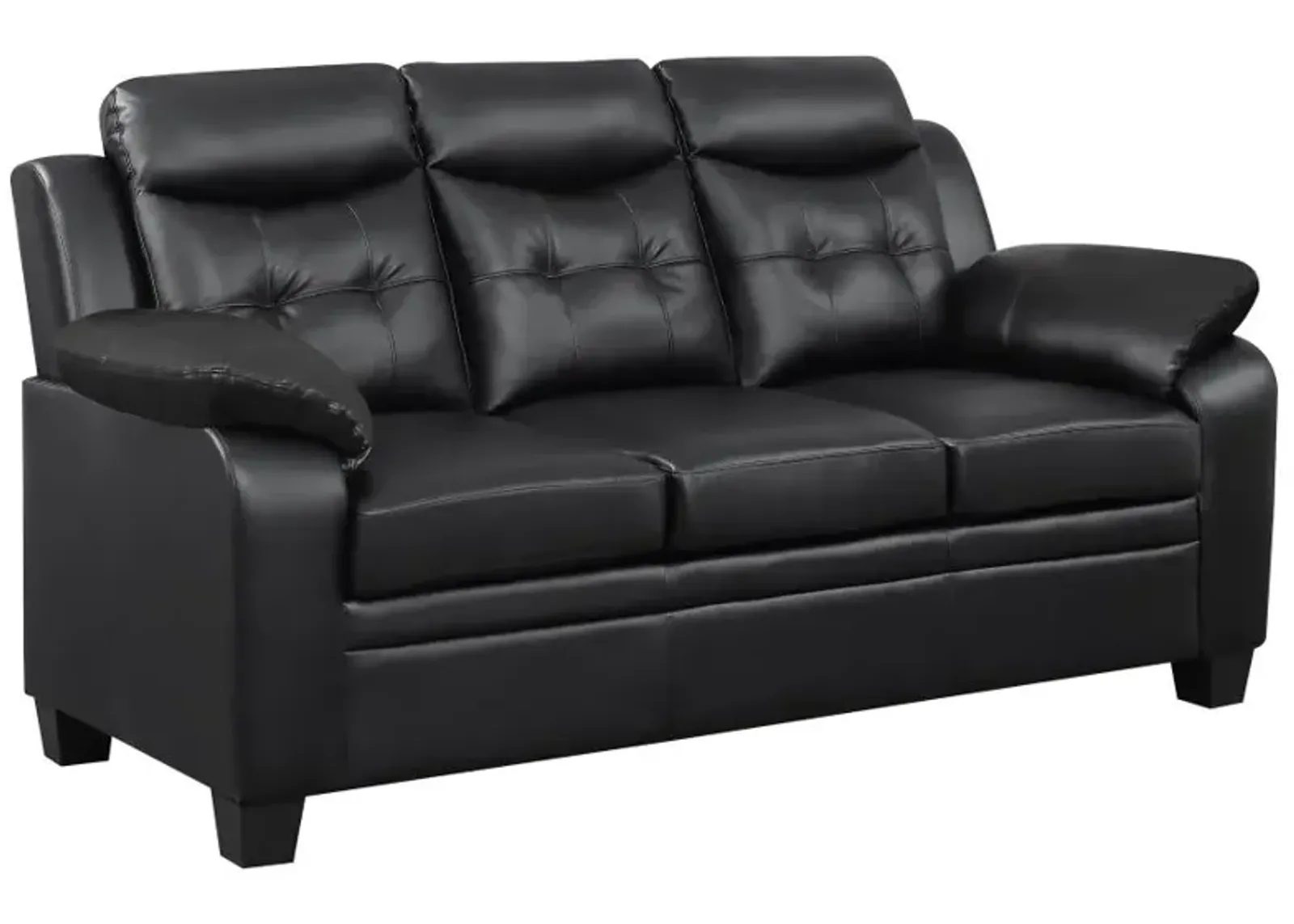 Finley Tufted Upholstered Sofa Black