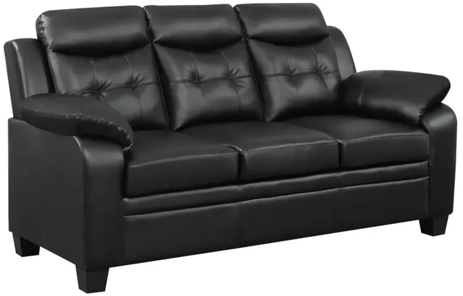 Finley Tufted Upholstered Sofa Black