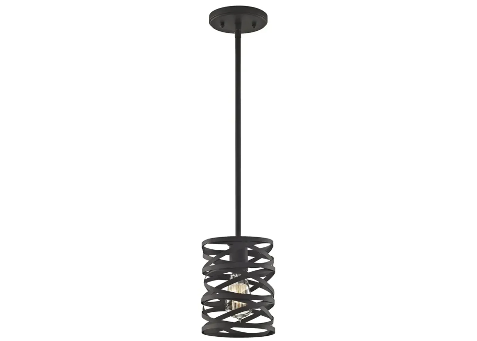 Vorticy 6" Wide 1-Light Mini Pendant - Oil Rubbed Bronze